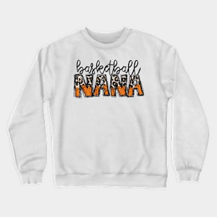 Basketball Nana Leopard   Basketball Nana Crewneck Sweatshirt